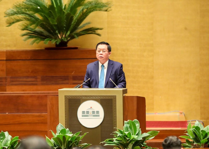 Đồng chí Nguyễn Trọng Nghĩa, Bí thư Trung ương Đảng, Trưởng Ban Tuyên giáo Trung ương phát biểu tại hội nghị.(Ảnh: ĐĂNG KHOA)